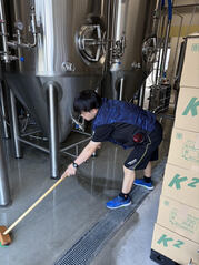 ビール工場の清掃の仕事